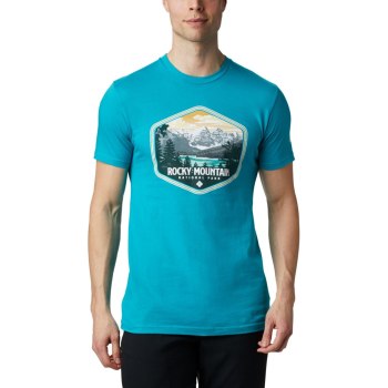 Columbia Pegasus Cotton, Camiseta Turquesa Para Hombre | 379416-GEL